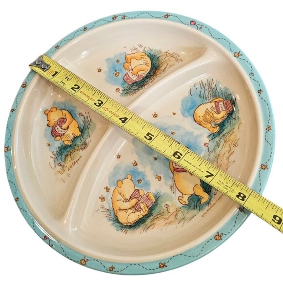 Disney Winnie the Pooh Selandia Divided 3 Section Melamine Kids Plate 8" Round - Picture 8 of 8